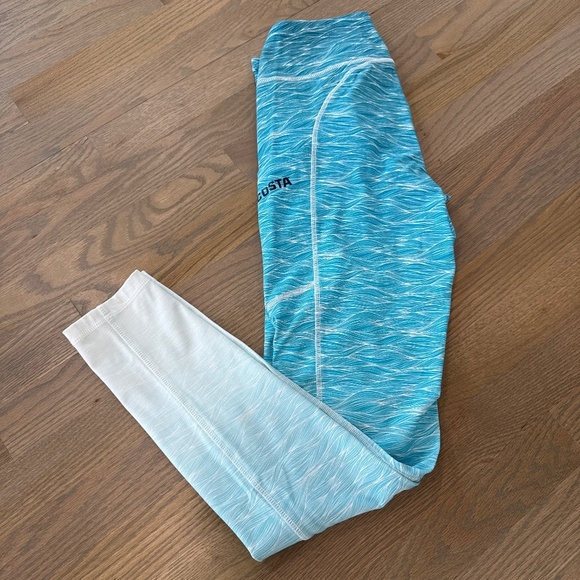 Costa Pants - Costa Del Mar Coastal Performance Printed Leggings Size M